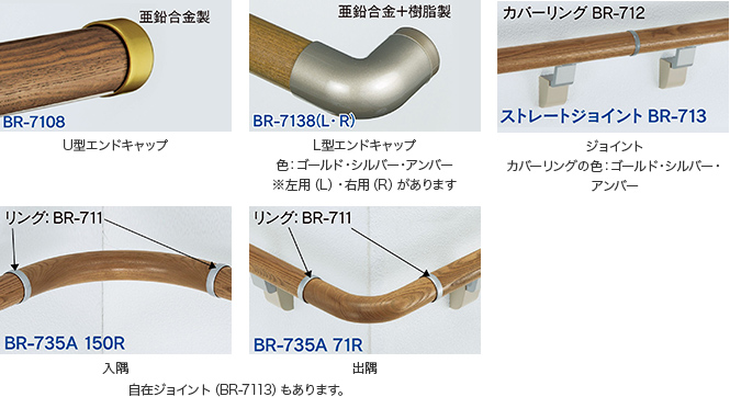 ウッドハンドレール | ワイエム工業｜階段すべり止め、手すり